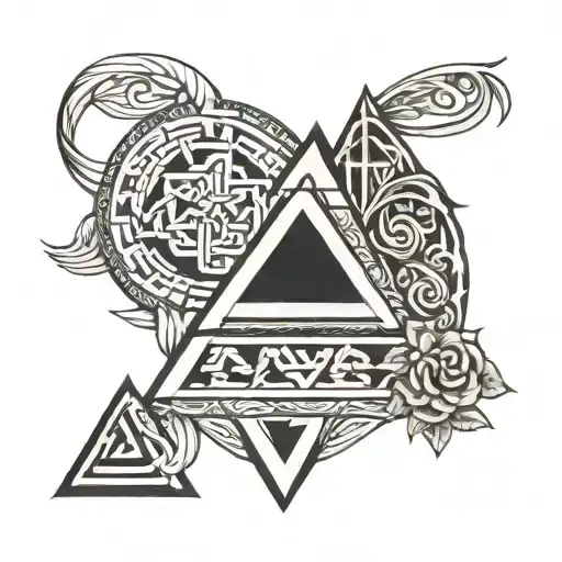 Norse Valknut And Tiwas