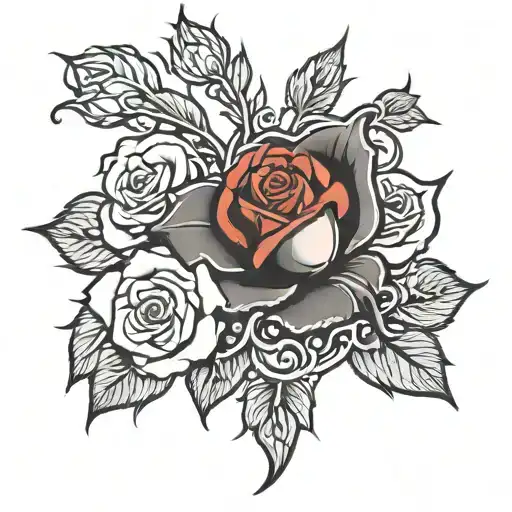 Rose Growing Inside Anvil