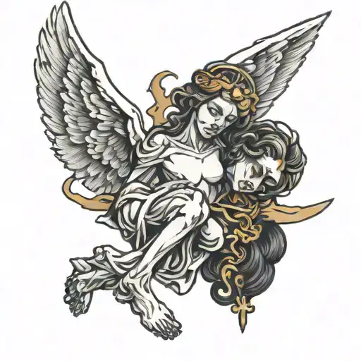 A Angel Crucified Upside