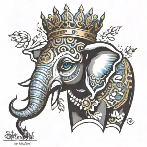 Sheba W Crown And Elephant