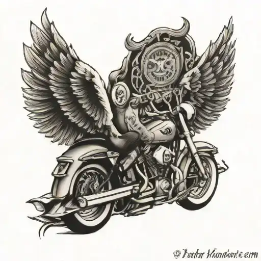 Memorial Tattoo For Dad Harley Davidson