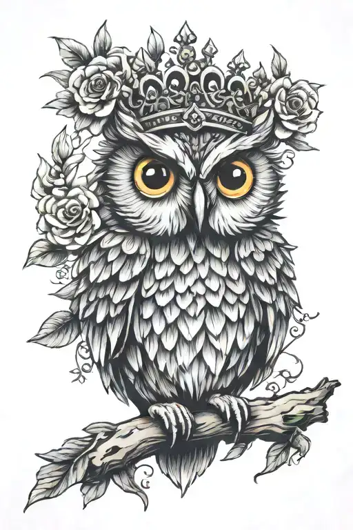 Owl Crown Crystals Mushrooms