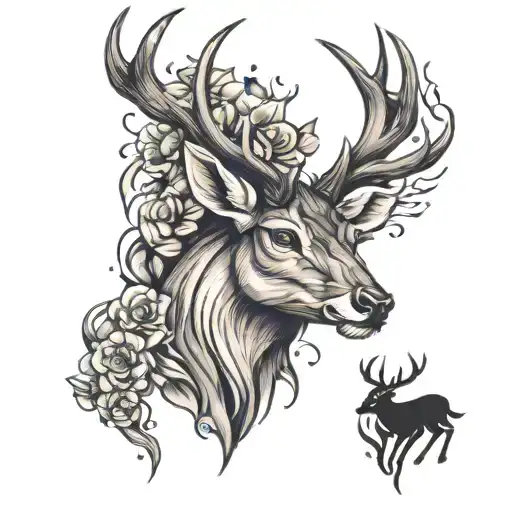 Proud Powerful Deer Head