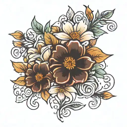 Flowers With Birthday Date