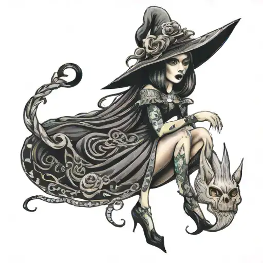 Good Witch Wearing Wicked Witch Hat