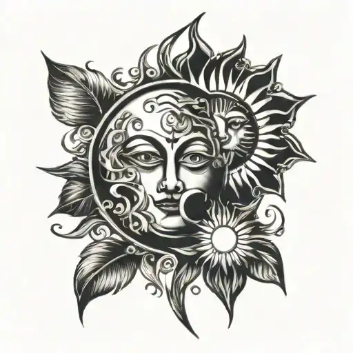 Hidden L In Moon And Hidden M In Sun