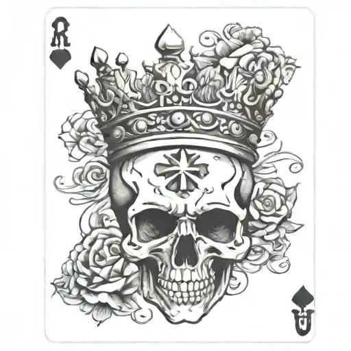 Skull Crown Playing Cards