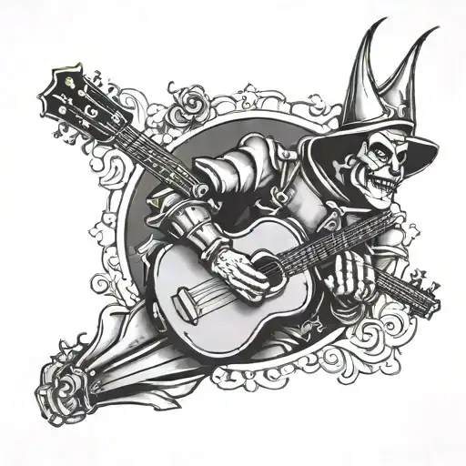 Wizard Of Oz Tinman With Guitar