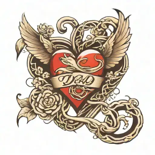 Heart Infinity Dad Swallow