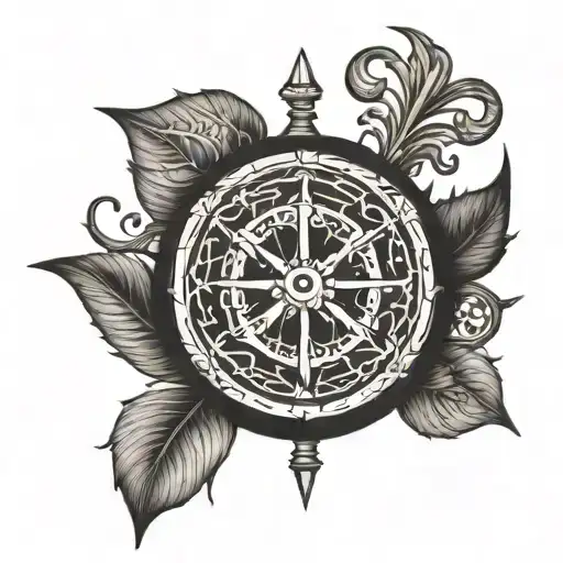 Vegvisir Black And White