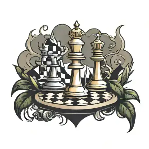 A Chess Tattoo Featuring Checkmate