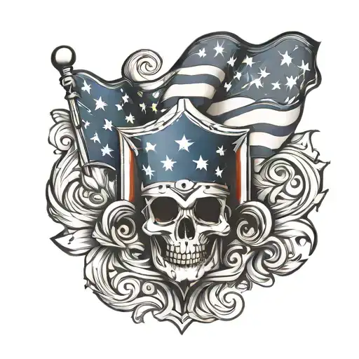 Patriotic American Flag Background