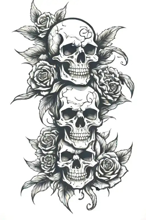 Never Die Easy Skulls Cartoon