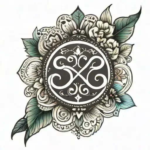 Infinite Love Symbol With Words Amma Nanna