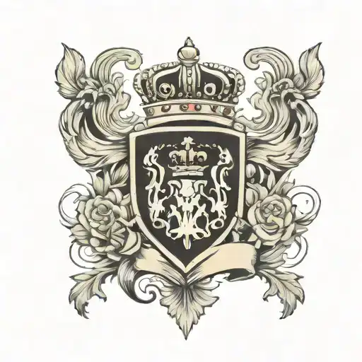 Family Crest Crown Royalty Crest Heraldry Crown