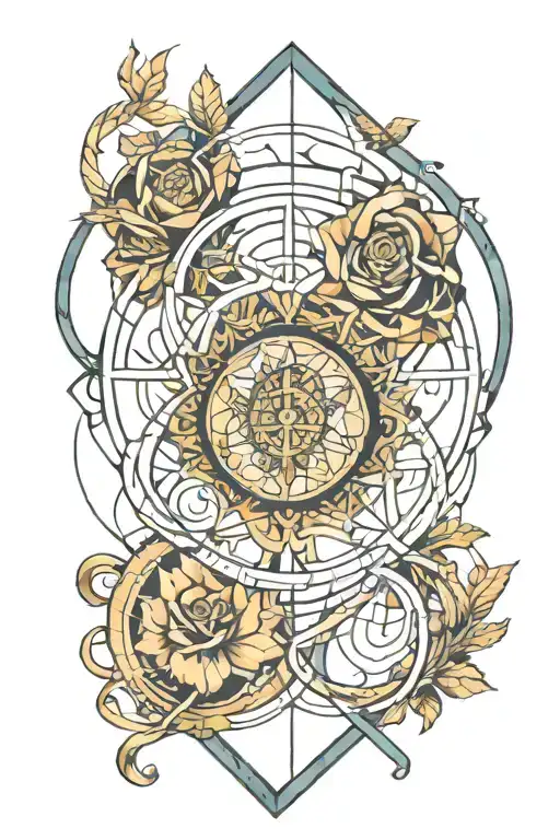 Golden Ratio Symbol Intertwined