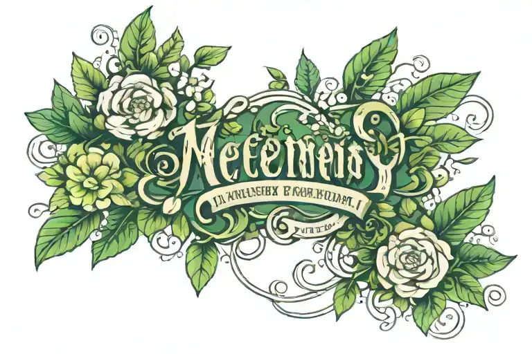 Quote With Greenery Backround