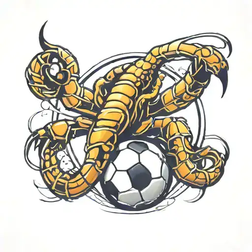 Give Me A Number 14 With Soccer Vibes And Scorpion Sign