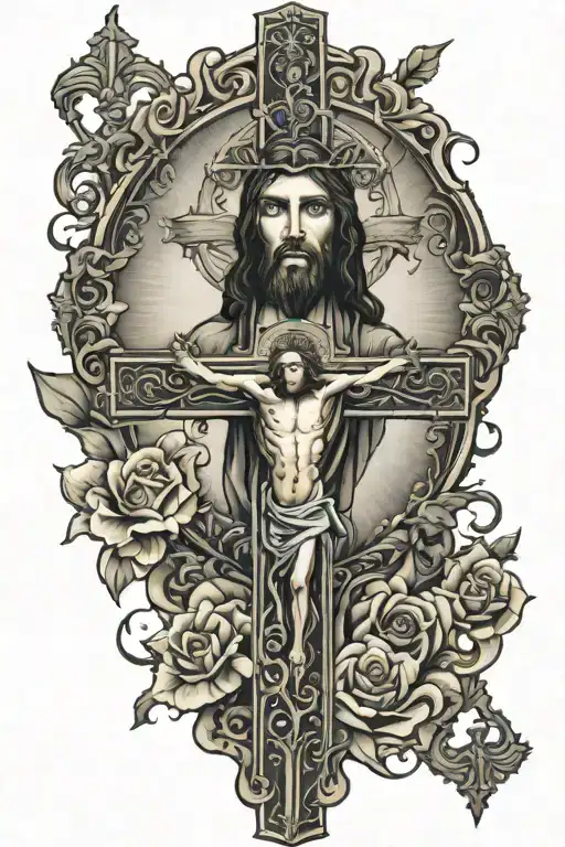 Jesus Christ Cross Combined