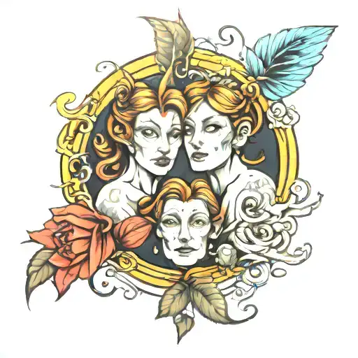 Gemini Castor Tattoo Mythology Inspired