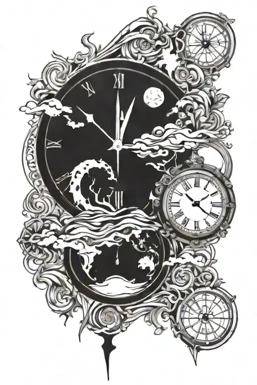 Clock Earth Elements Forming