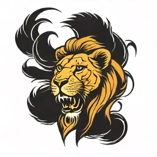 Lioness Symbolizing Strength