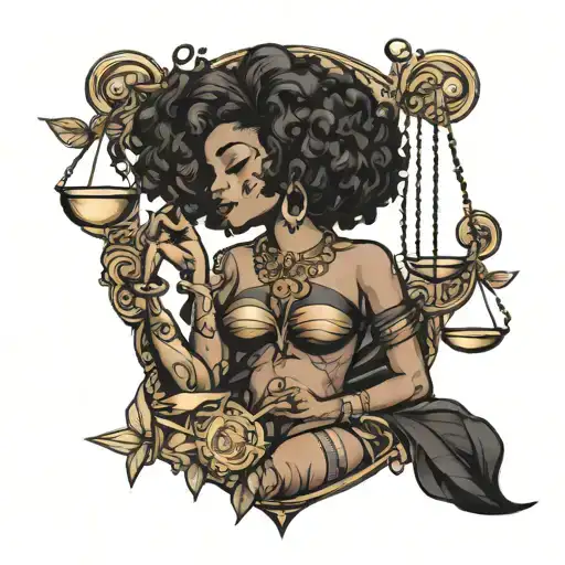 Libra And Black Girl