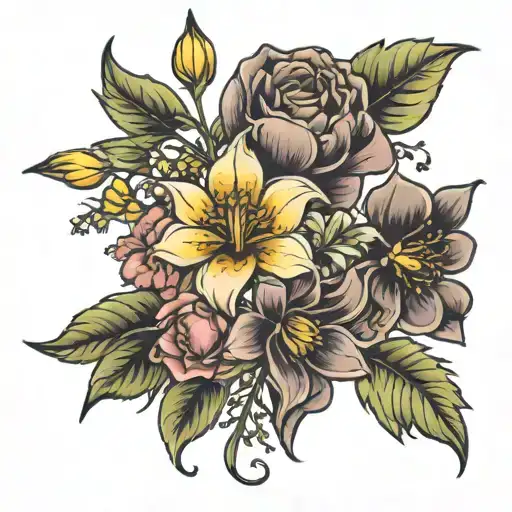 Birth Flower Bouquet