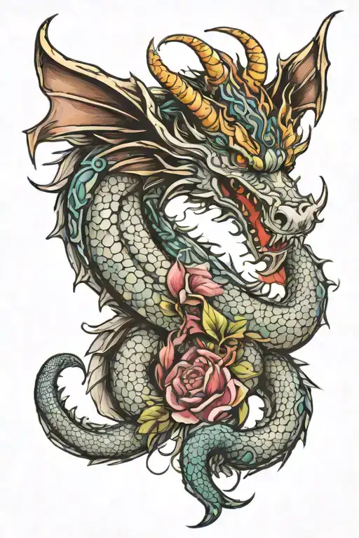 Dragon With Kids Names