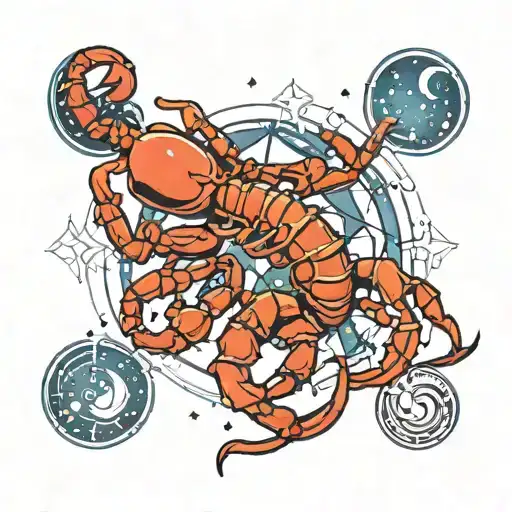 Star Tattoo Scorpio Constellation Cool