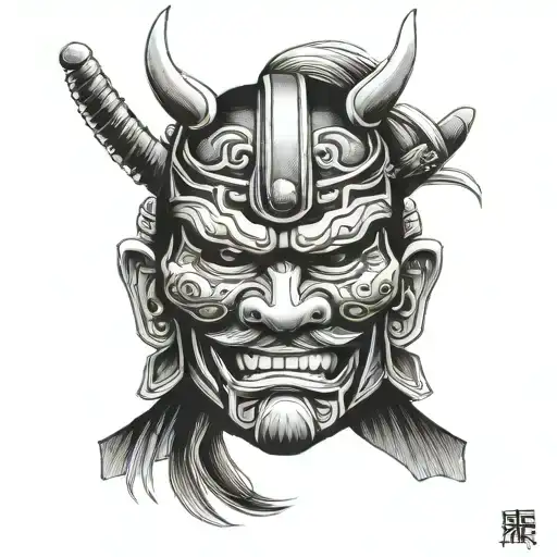 Samurai Mask Old School
