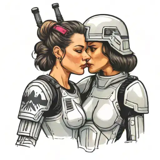 Female Stormtrooper With Thong Girl Lesbian