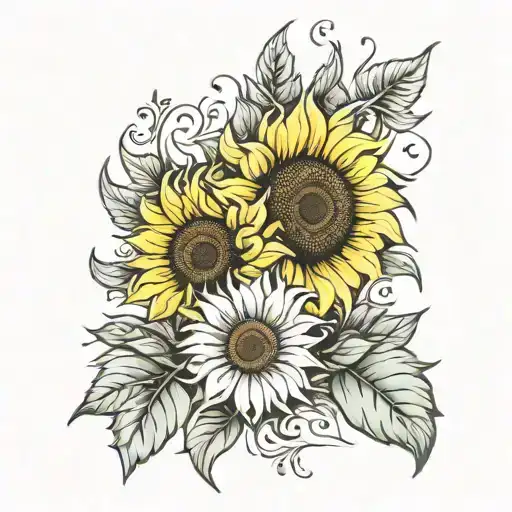 Mother Sunflower Field