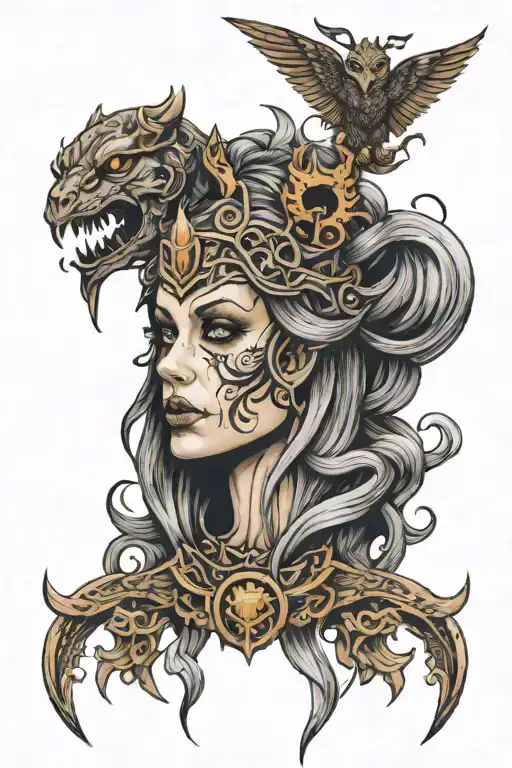 Norse Goddess Hel Queen Of The Underworld