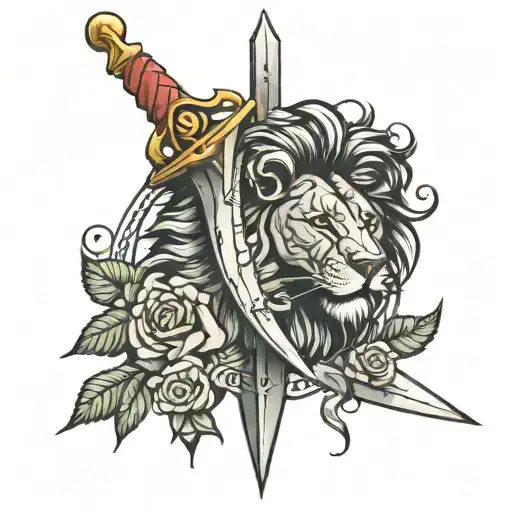 Lion And Sword Rose Made