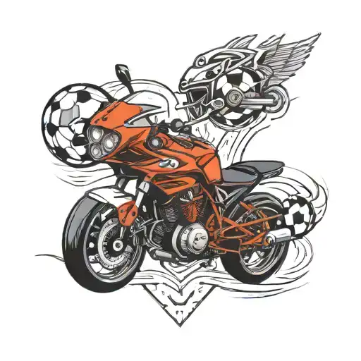 Sports Motorcycle And Football Are All Love Since Childhood