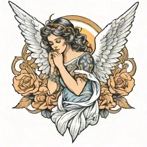 Angel With Open Wings