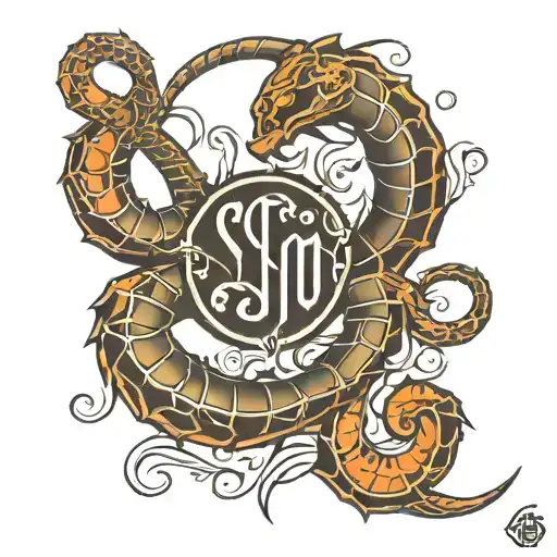 Scorpio Zodiac Sign With Quatro Letter