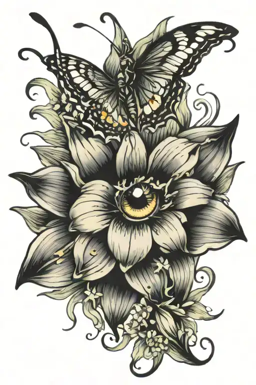 Butterfly Eye Lily Flower