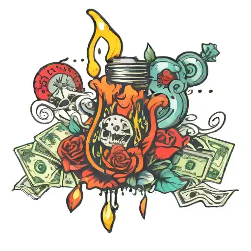 Lava Lamp Money Falling