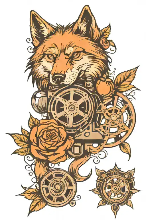 Wolf Peach Movie Film Reel Intertwined