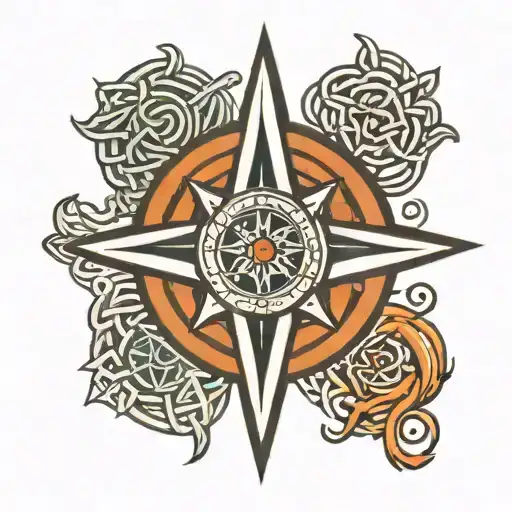 Celtic Knot Compass Rose