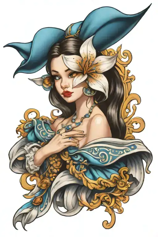 Lily Finger Print Cinderella