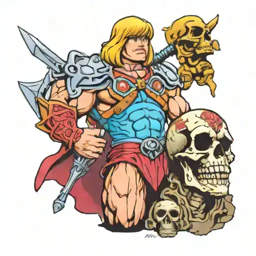 He-man And Skull Wearing