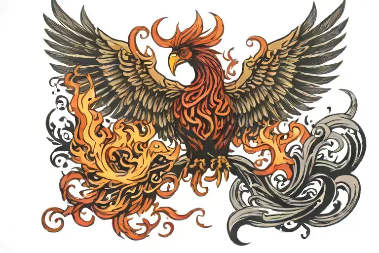 Phoenix Rising From The Ashes