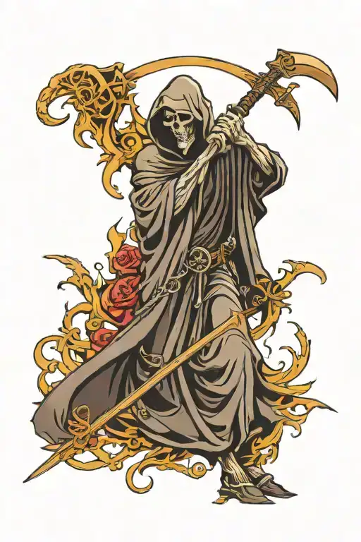 Grim Reaper With Scythe