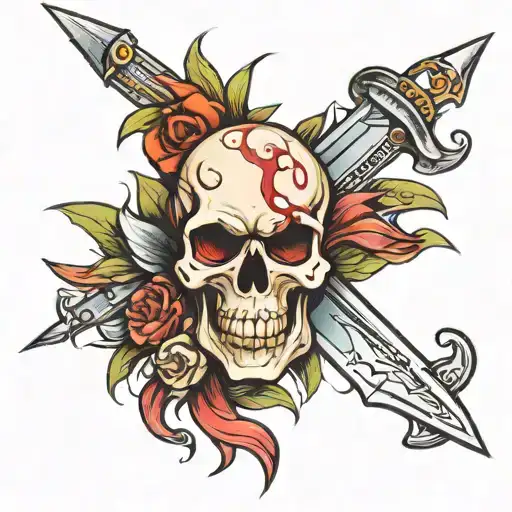 Skull And Knifes