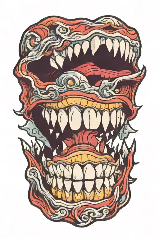 Smile Scary Teeth