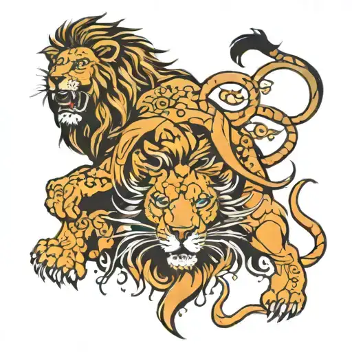 Samson Slay The Lion Roaring