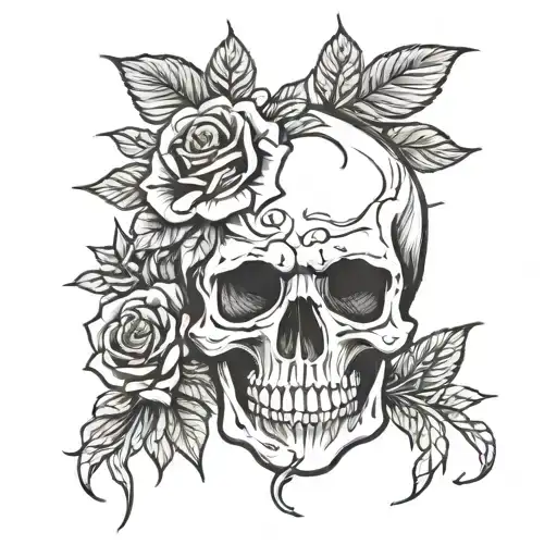 Skull And Roses